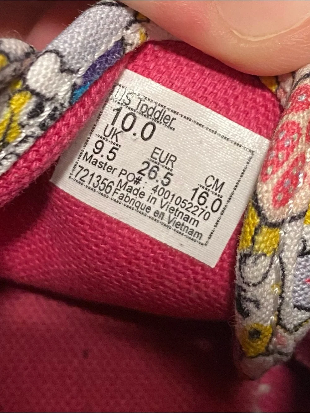 VANS Uni-Corgi Dog Print- size 10 toddler
